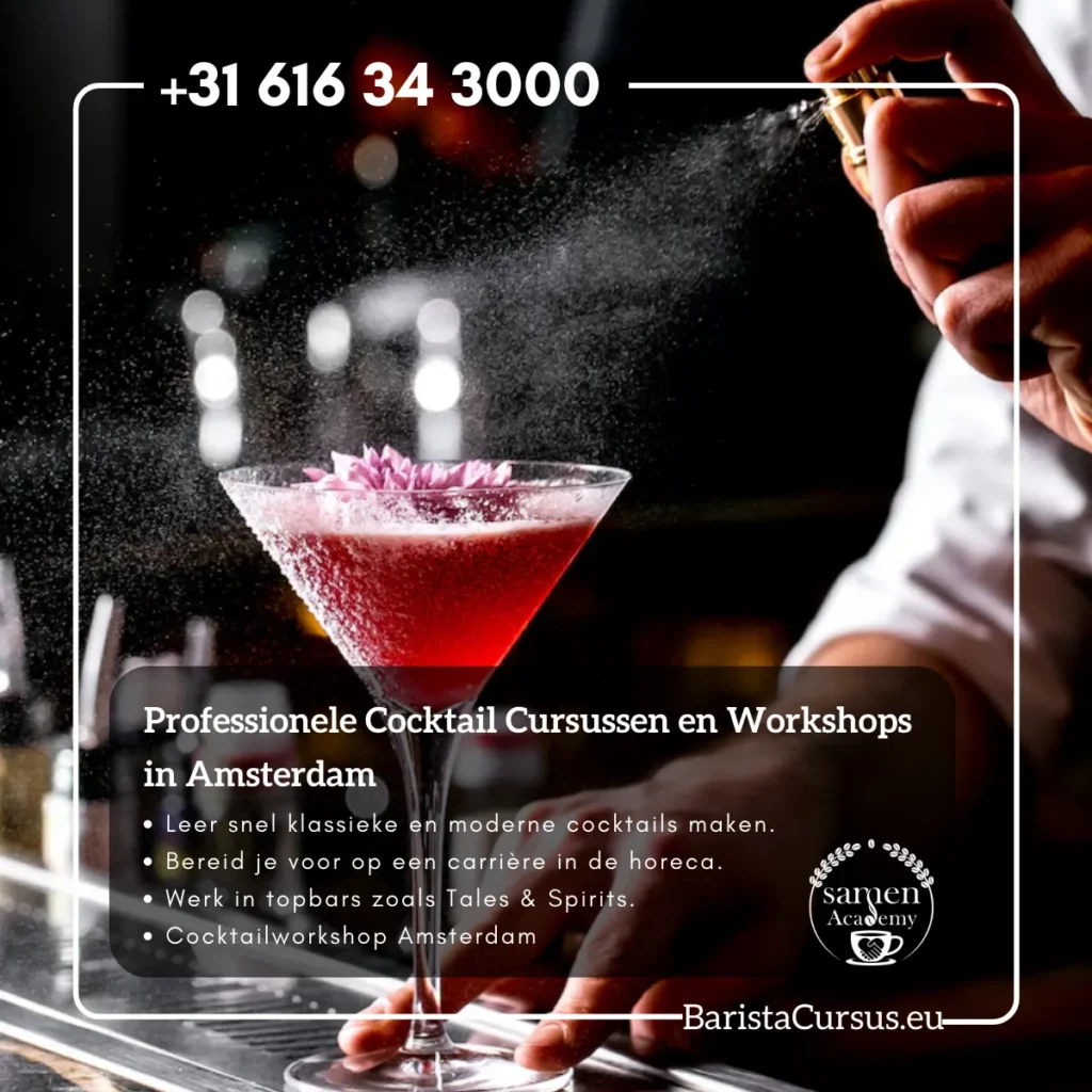 Cocktail workshop in Amsterdam